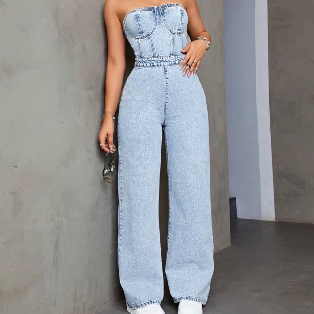 Super Cute Denim Jumpsuit Super Super Cute